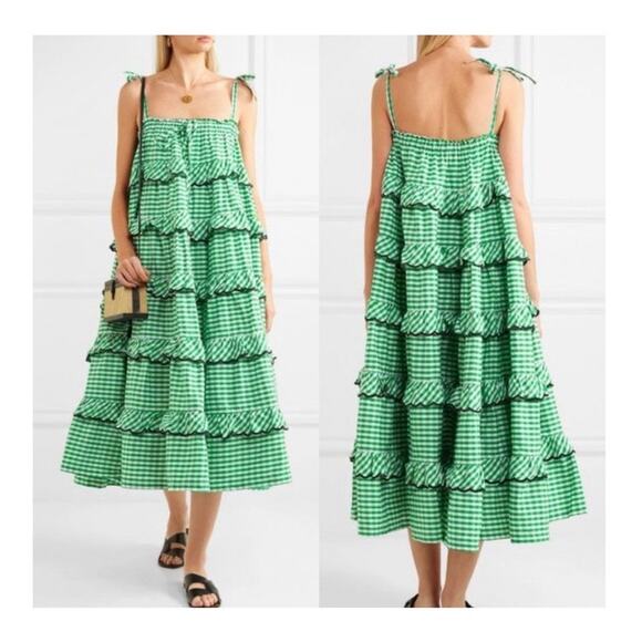 Innika Choo Avens Gingham Tiered Dress - Picture 10 of 11